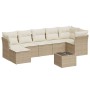 Juego de sofás de jardín con cojines beige 8 pzas ratán PE de , Conjuntos de jardín - Ref: Foro24-3217978, Precio: 493,84 €, ...