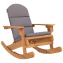 Silla mecedora Adirondack con cojines madera maciza acacia de , Sillas de jardín - Ref: Foro24-360037, Precio: 185,60 €, Desc...