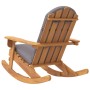 Silla mecedora Adirondack con cojines madera maciza acacia de , Sillas de jardín - Ref: Foro24-360037, Precio: 185,60 €, Desc...