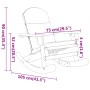 Silla mecedora Adirondack con cojines madera maciza acacia de , Sillas de jardín - Ref: Foro24-360037, Precio: 185,60 €, Desc...