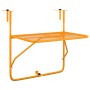 Mesa de balcón acero amarillo 60x40 cm de , Mesas de jardín - Ref: Foro24-340920, Precio: 53,35 €, Descuento: %