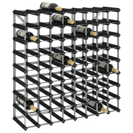 Botellero para 72 botellas madera maciza de pino negro de , Botelleros - Ref: Foro24-325916, Precio: 124,98 €, Descuento: %