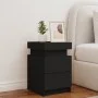 Mesita de noche con luces LED negro 35x39x55 cm de , Mesitas de noche - Ref: Foro24-836751, Precio: 62,33 €, Descuento: %
