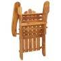 Silla de jardín Adirondack con reposapiés madera maciza acacia de , Sillas de jardín - Ref: Foro24-360034, Precio: 207,96 €, ...