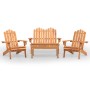 Juego de muebles de jardín Adirondack 4 piezas madera acacia de , Conjuntos de jardín - Ref: Foro24-3152130, Precio: 421,58 €...