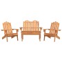 Juego de muebles de jardín Adirondack 4 piezas madera acacia de , Conjuntos de jardín - Ref: Foro24-3152130, Precio: 421,58 €...