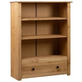 Librería de madera maciza de pino estilo Panamá 80x35x110 cm de vidaXL, Librerías y estanterías - Ref: Foro24-282667, Precio:...