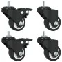 Ruedas giratorias de hierro negras 4 unidades 35 mm de , Ruedas - Ref: Foro24-365494, Precio: 18,50 €, Descuento: %