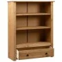 Librería de madera maciza de pino estilo Panamá 80x35x110 cm de vidaXL, Librerías y estanterías - Ref: Foro24-282667, Precio:...