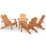 Juego de muebles de jardín Adirondack 5 piezas madera acacia de , Conjuntos de jardín - Ref: Foro24-3152136, Precio: 568,97 €...