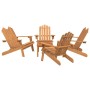 Juego de muebles de jardín Adirondack 5 piezas madera acacia de , Conjuntos de jardín - Ref: Foro24-3152136, Precio: 568,97 €...