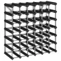 Wine rack for 42 bottles solid black pine wood by , Wine racks - Ref: Foro24-325915, Price: 75,37 €, Discount: %