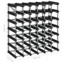 Wine rack for 42 bottles solid black pine wood by , Wine racks - Ref: Foro24-325915, Price: 75,37 €, Discount: %