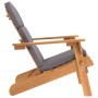 Silla de jardín Adirondack con cojines madera maciza acacia de , Sillas de jardín - Ref: Foro24-360032, Precio: 180,58 €, Des...