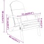 Silla de jardín Adirondack con cojines madera maciza acacia de , Sillas de jardín - Ref: Foro24-360032, Precio: 180,58 €, Des...