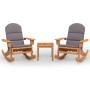 Juego de muebles de jardín Adirondack 3 piezas madera acacia de , Conjuntos de jardín - Ref: Foro24-3152129, Precio: 401,19 €...
