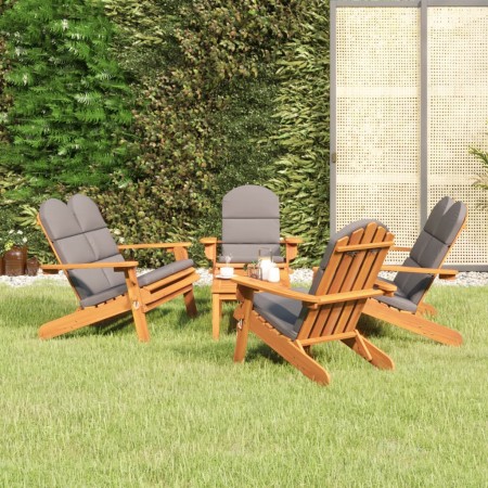 Juego de muebles de jardín Adirondack 5 piezas madera acacia de , Conjuntos de jardín - Ref: Foro24-3152138, Precio: 841,82 €...