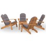 Juego de muebles de jardín Adirondack 5 piezas madera acacia de , Conjuntos de jardín - Ref: Foro24-3152138, Precio: 841,82 €...