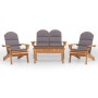 Juego de muebles de jardín Adirondack 4 piezas madera acacia de , Conjuntos de jardín - Ref: Foro24-3152132, Precio: 618,21 €...