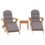 Juego de muebles de jardín Adirondack 3 piezas madera acacia de , Conjuntos de jardín - Ref: Foro24-3152126, Precio: 449,27 €...