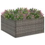 Jardinera ratán sintético gris 80x80x40 cm de , Maceteros y jardineras - Ref: Foro24-319175, Precio: 69,53 €, Descuento: %