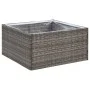Jardinera ratán sintético gris 80x80x40 cm de , Maceteros y jardineras - Ref: Foro24-319175, Precio: 69,53 €, Descuento: %