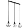 Lámpara de techo con diseño de rombos negra 3 bombillas E27 de vidaXL, Lámparas - Ref: Foro24-281633, Precio: 54,47 €, Descue...