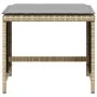Taburetes jardín cojines 4 uds ratán PE beige mezcla 41x41x36cm de , Otomanas de exterior - Ref: Foro24-365047, Precio: 101,2...