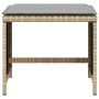 Taburetes jardín cojines 4 uds ratán PE beige mezcla 41x41x36cm de , Otomanas de exterior - Ref: Foro24-365047, Precio: 103,1...