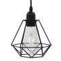Lámpara de techo con diseño de rombos negra 3 bombillas E27 de vidaXL, Lámparas - Ref: Foro24-281633, Precio: 54,47 €, Descue...