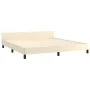 Bettgestell mit cremefarbenem Kunstleder-Kopfteil 180x200cm von , Betten und Lattenroste - Ref: Foro24-347515, Preis: 128,27 ...