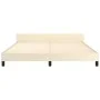 Bettgestell mit cremefarbenem Kunstleder-Kopfteil 180x200cm von , Betten und Lattenroste - Ref: Foro24-347515, Preis: 128,27 ...