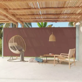 Toldo lateral retráctil para patio marrón 220x600 cm de , Sombrillas - Ref: Foro24-317981, Precio: 135,36 €, Descuento: %