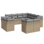 Set de sofás de jardín 11pzas con cojines ratán sintético beige de , Conjuntos de jardín - Ref: Foro24-3250348, Precio: 829,2...