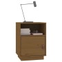 Mesitas de noche 2 uds madera de pino marrón miel 40x34x55 cm de vidaXL, Mesitas de noche - Ref: Foro24-818322, Precio: 97,95...