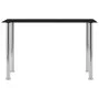 Mesa de comedor de vidrio templado negro 120x60x75 cm de vidaXL, Mesas de cocina y de comedor - Ref: Foro24-281852, Precio: 1...