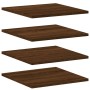 Estantes pared 4 uds madera ingeniería marrón roble 40x40x1,5cm de , Estanterías - Ref: Foro24-838217, Precio: 30,01 €, Descu...