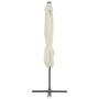 Sombrilla de jardín con base portátil arena de vidaXL, Sombrillas - Ref: Foro24-276335, Precio: 180,51 €, Descuento: %