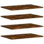 Estantes pared 4 uds madera ingeniería roble humo 60x40x1,5 cm de , Estanterías - Ref: Foro24-838243, Precio: 38,93 €, Descue...
