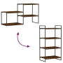 Estantes pared 4 uds madera ingeniería roble humo 60x40x1,5 cm de , Estanterías - Ref: Foro24-838243, Precio: 38,93 €, Descue...