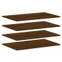 Estantes pared 4 uds madera ingeniería marrón roble 80x50x1,5cm de , Estanterías - Ref: Foro24-838283, Precio: 51,85 €, Descu...