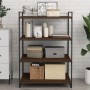 Estantes pared 4 uds madera ingeniería marrón roble 80x50x1,5cm de , Estanterías - Ref: Foro24-838283, Precio: 51,85 €, Descu...