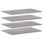 Estantes pared 4 uds madera ingeniería gris Sonoma 80x50x1,5 cm de , Estanterías - Ref: Foro24-838281, Precio: 56,97 €, Descu...