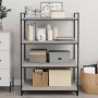 Estantes pared 4 uds madera ingeniería gris Sonoma 80x50x1,5 cm de , Estanterías - Ref: Foro24-838281, Precio: 56,97 €, Descu...