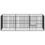 Corralito para perros con 8 paneles acero galvanizado negro de , Casetas para perros - Ref: Foro24-3209557, Precio: 196,27 €,...