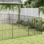 Corralito para perros con 20 paneles acero galvanizado negro de , Casetas para perros - Ref: Foro24-3209560, Precio: 476,43 €...