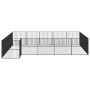 Corralito para perros con 20 paneles acero galvanizado negro de , Casetas para perros - Ref: Foro24-3209560, Precio: 485,91 €...