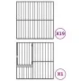 Corralito para perros con 20 paneles acero galvanizado negro de , Casetas para perros - Ref: Foro24-3209560, Precio: 476,43 €...