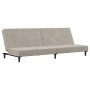 Sofá cama de 2 plazas terciopelo gris claro de , Sofás - Ref: Foro24-375732, Precio: 235,90 €, Descuento: %