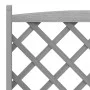 Jardinera con enrejado y ruedas madera maciza de abeto gris de , Maceteros y jardineras - Ref: Foro24-3207654, Precio: 137,13...